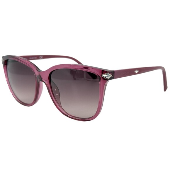 Swarovski SK192 Womens Plastic Sunglass 72T Pink w Dark Burgundy Gradient 55-17 - Picture 1 of 5